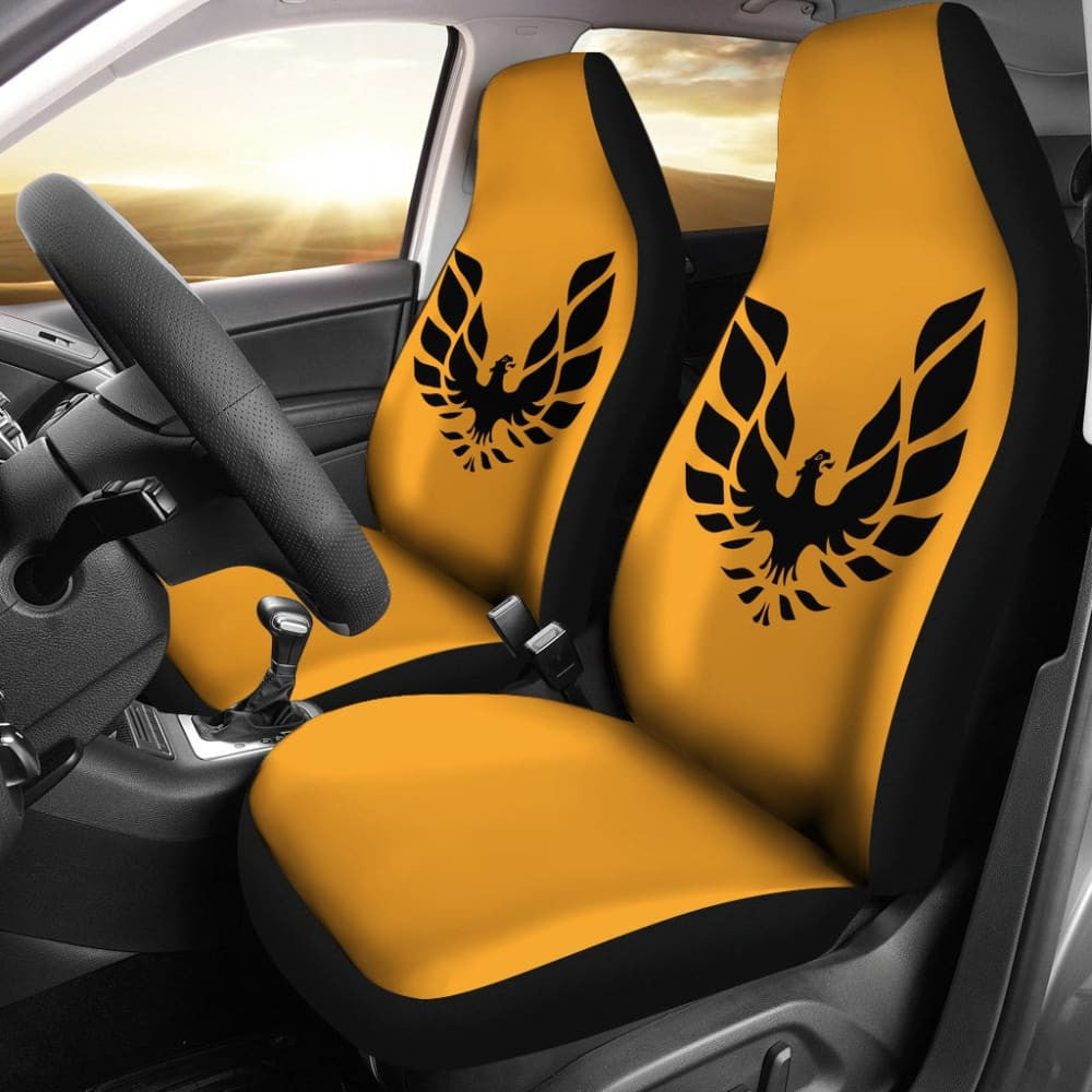 Pontiac Firebird Gold Themed Car Seat Covers Custom