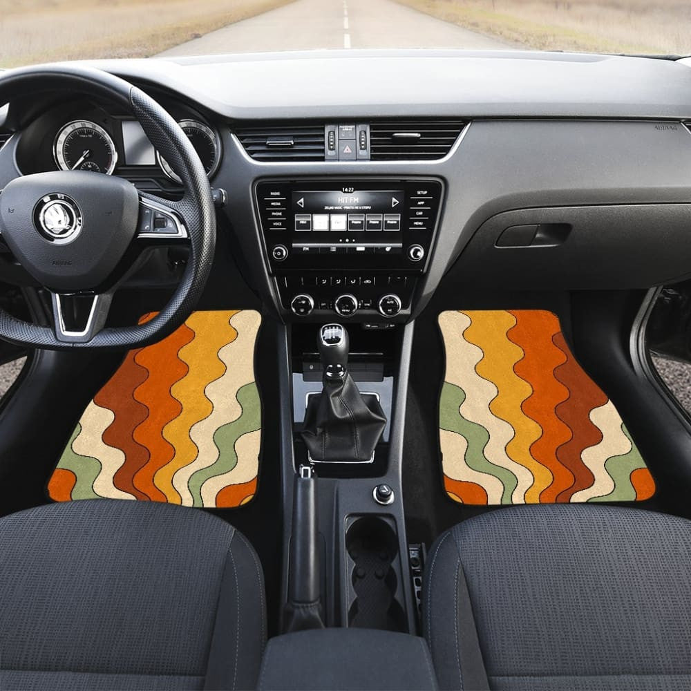 Retro Vibes Car Floor Mats
