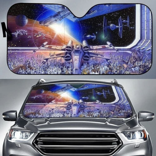 Vintage Star Wars Spacecraft Auto Sun Shade