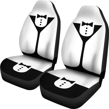 Black And White Cocktail Bartender Car Seat Covers