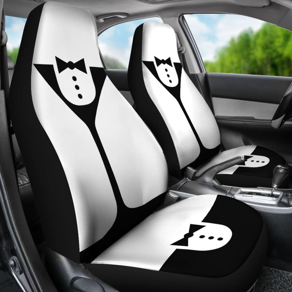 Black And White Cocktail Bartender Car Seat Covers