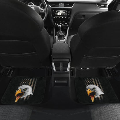 Amazing Green American Flag Custom Eagle Car Floor Mats