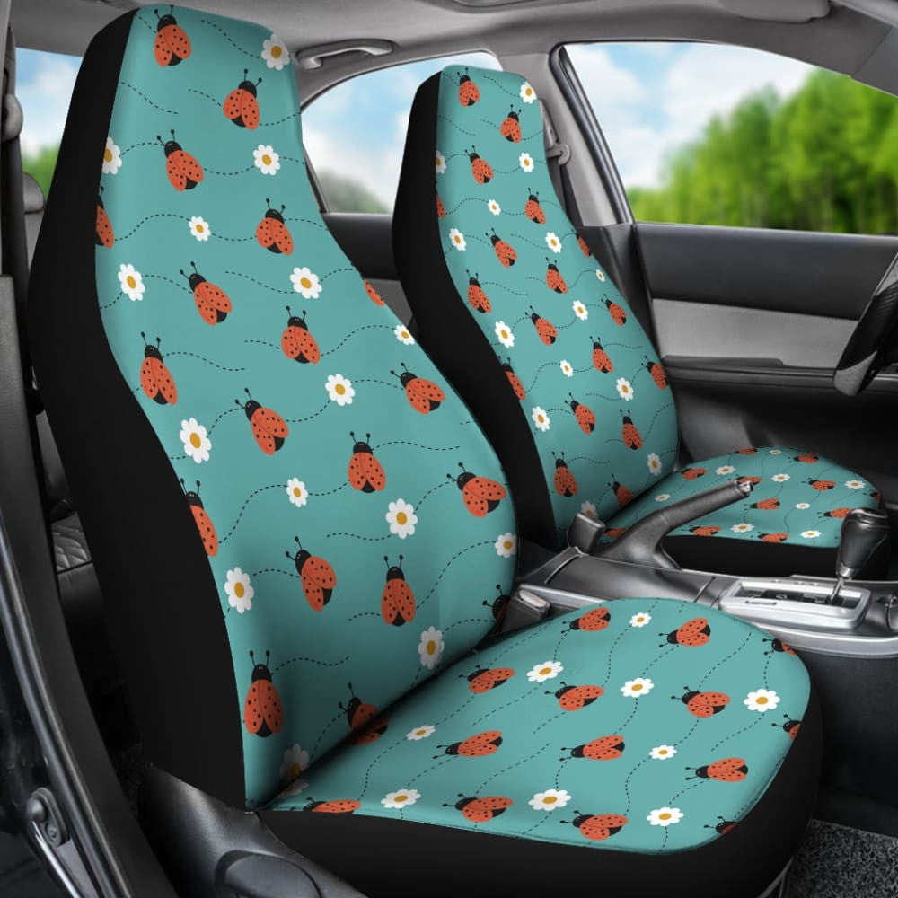 Amazing Gift Idea Ladybug Love Pattern Car Seat Covers