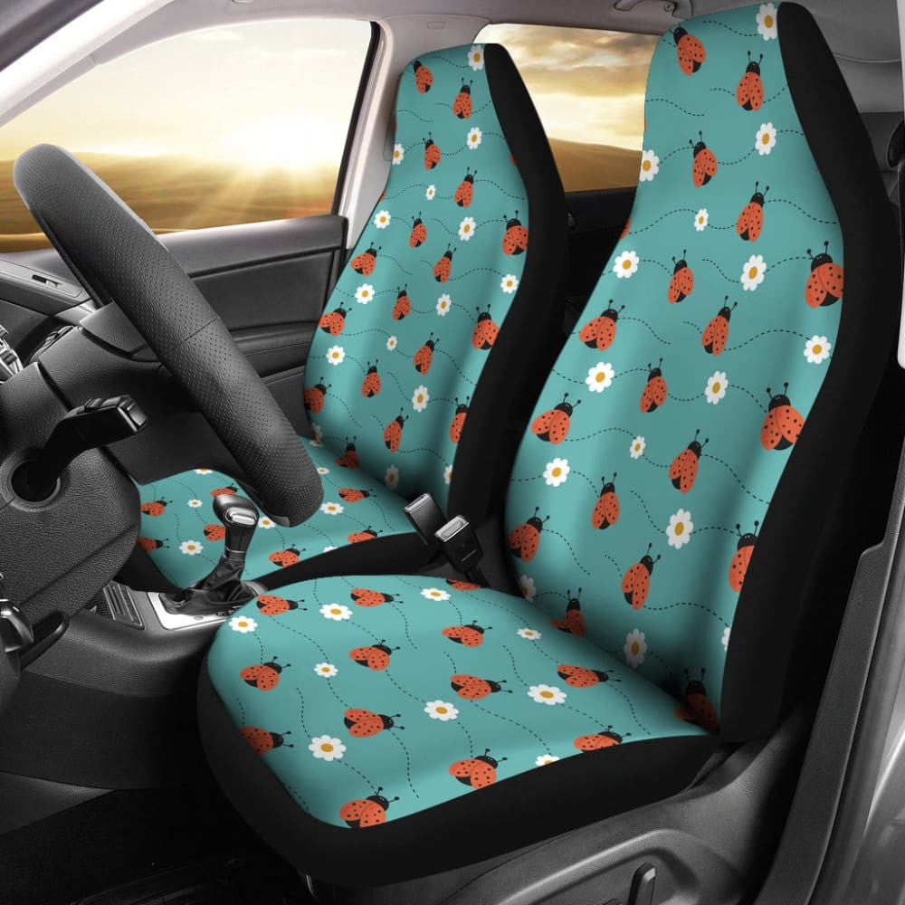Amazing Gift Idea Ladybug Love Pattern Car Seat Covers