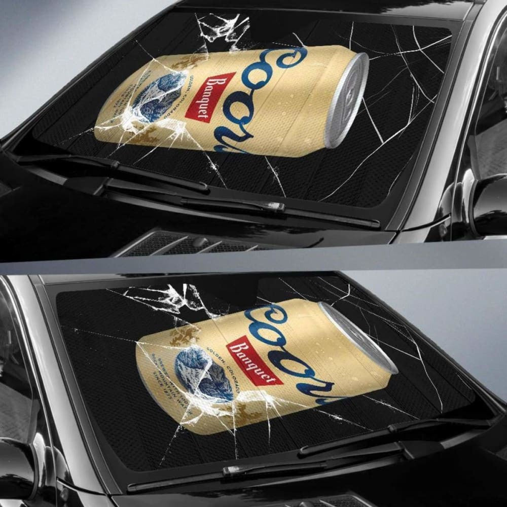 Coors Banquet Auto Sun Shade Car Sun Visor For Beer Lover
