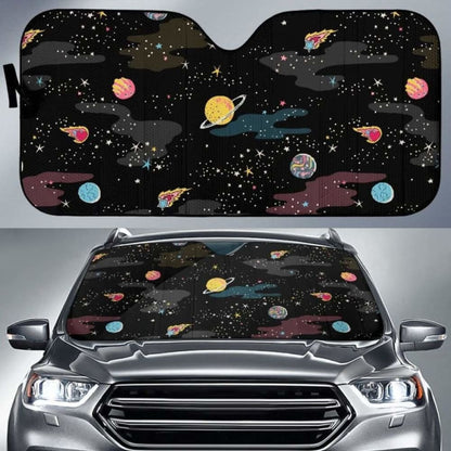 Space Pattern Car Auto Sun Shades