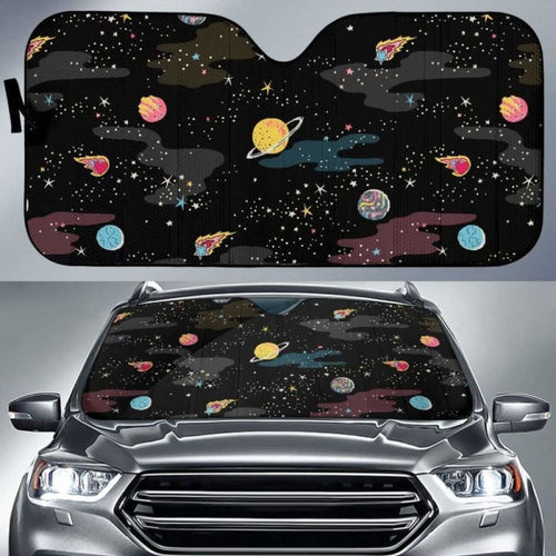Space Pattern Car Auto Sun Shades
