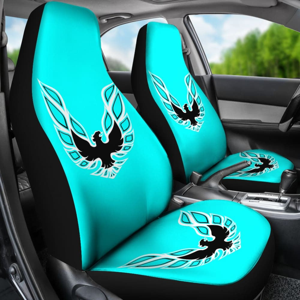 Pontiac Firebird Aqua Themed Car Seat Covers Custom