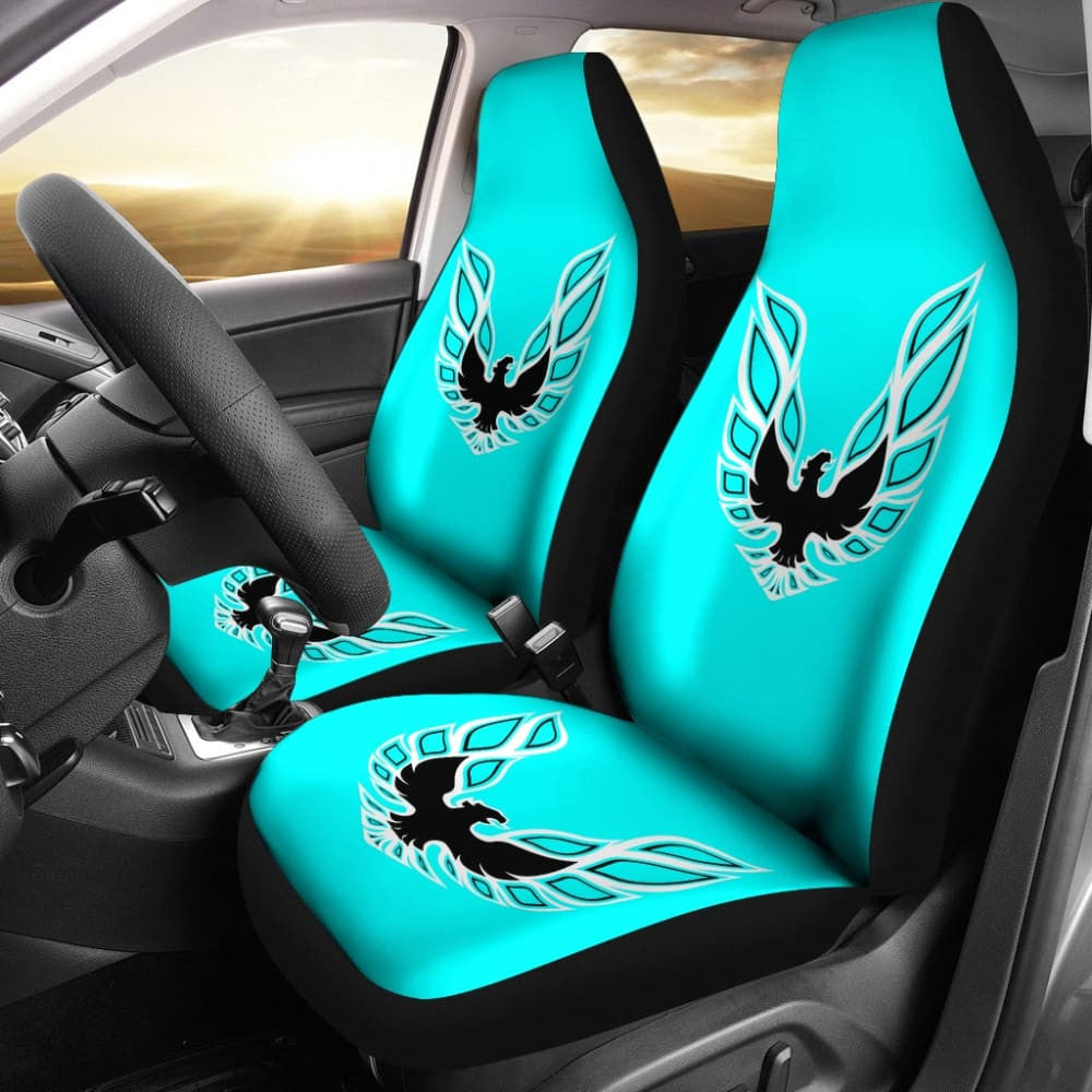 Pontiac Firebird Aqua Themed Car Seat Covers Custom