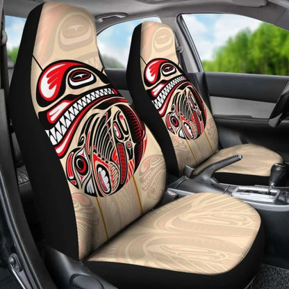 Canada Car Seat Covers Haida Eagle And Killer Dog