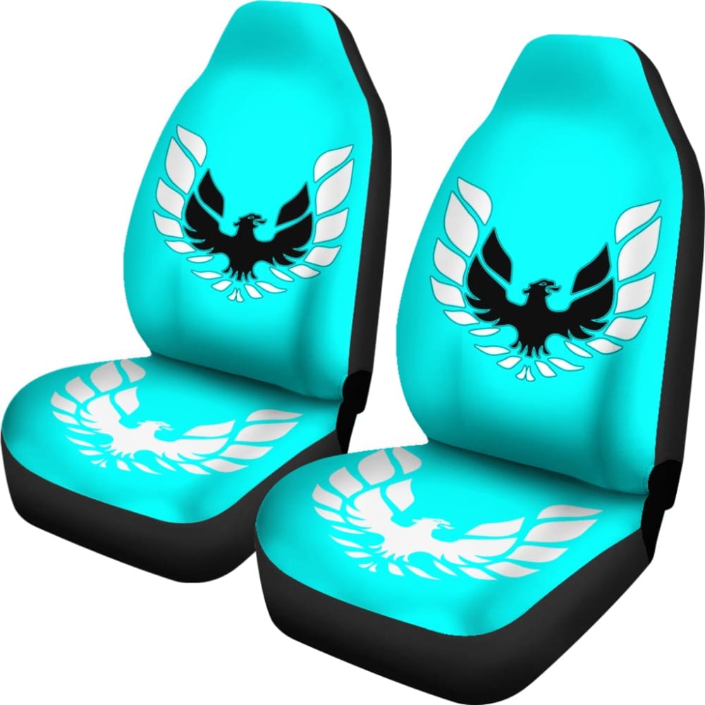 Pontiac Firebird Aqua Themed Car Seat Covers Custom
