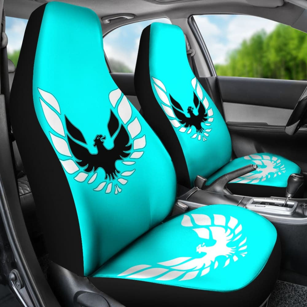 Pontiac Firebird Aqua Themed Car Seat Covers Custom