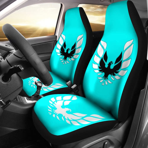 Pontiac Firebird Aqua Themed Car Seat Covers Custom