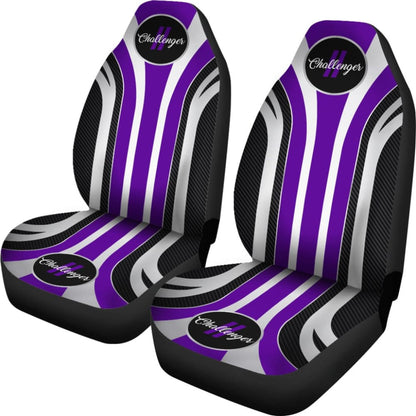 Purple Dodge Challenger Car Decor Items Car Seat Covers