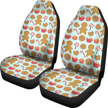Cute Candy Gingerbread Car Seat Covers