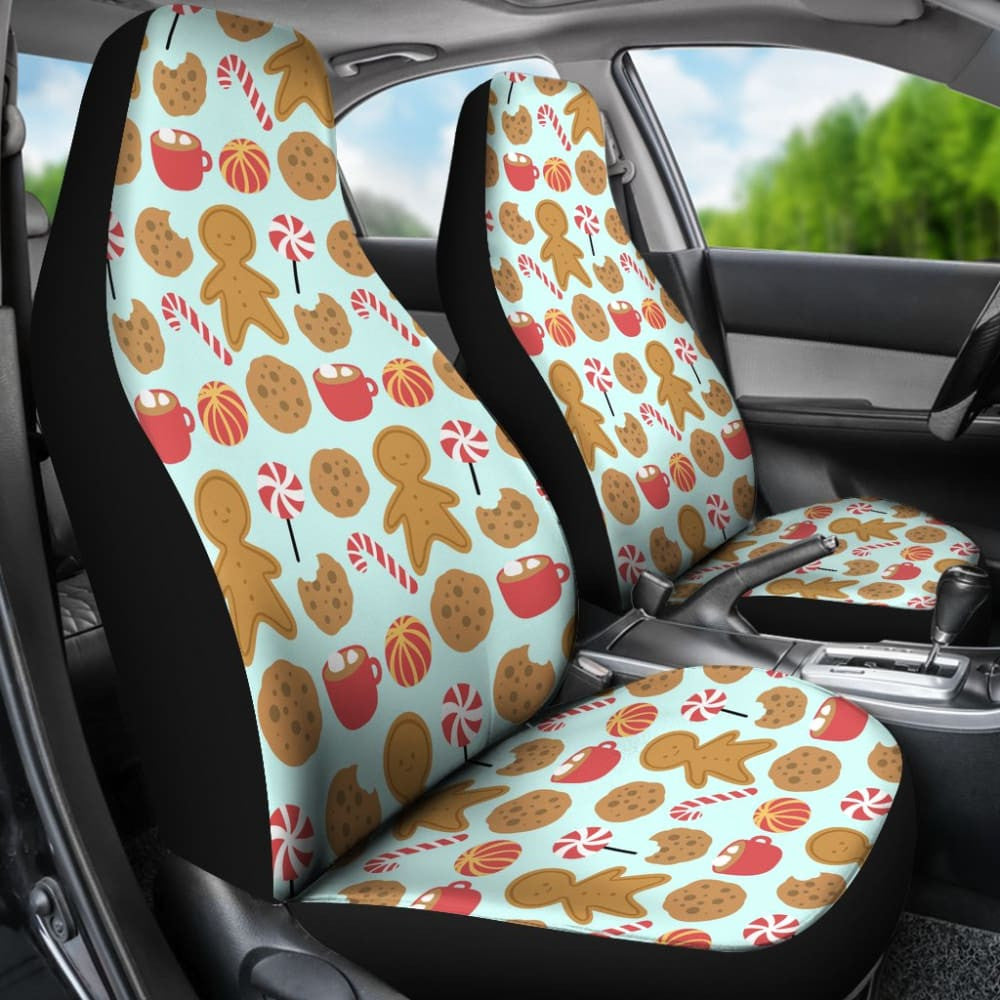 Cute Candy Gingerbread Car Seat Covers