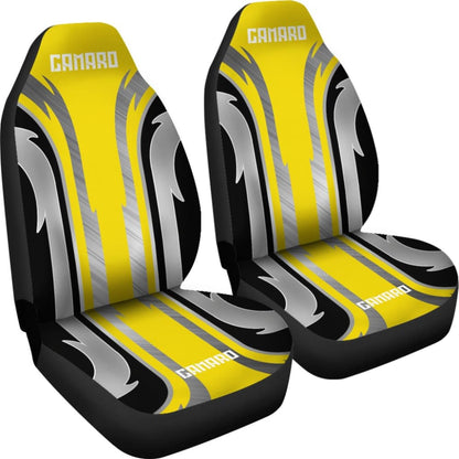 Yellow Black Camaro White Letter Car Accessories Car Seat Covers