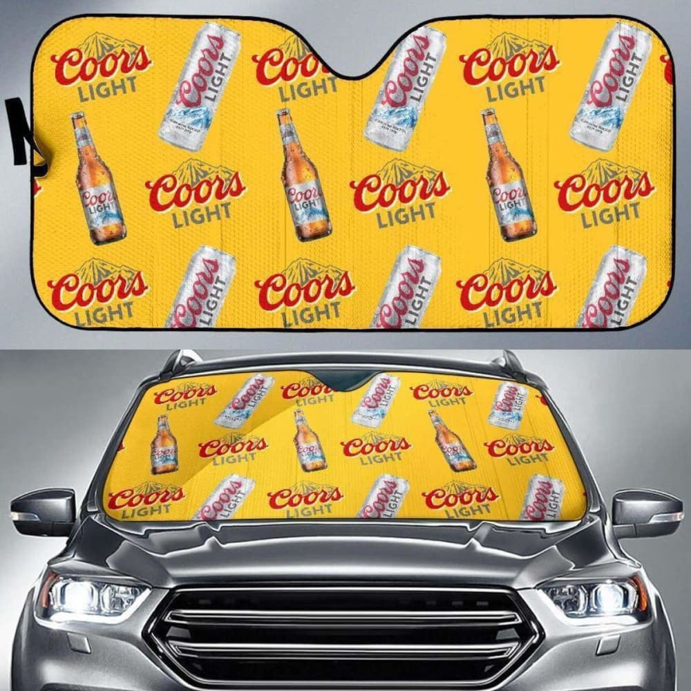 Coors Light Car Sun Shade Auto Sun Visor For Beer Lover
