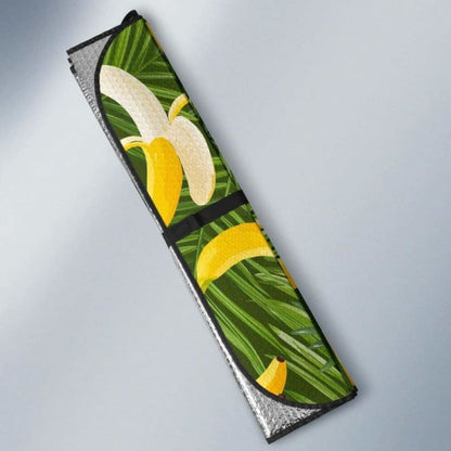 Banana Palm Leaves Pattern Car Auto Sun Shades