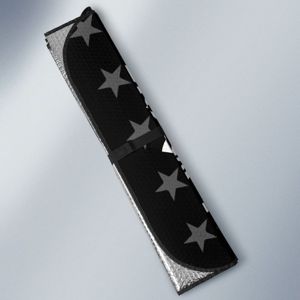 Thin Blue Line American Flag US Coast Guard Car Auto Sun Shades Custom