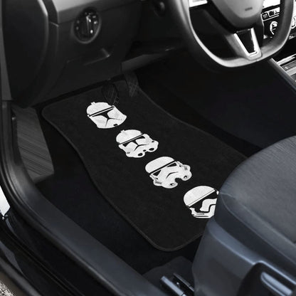 Stormstrooper Heads Star War Car Floor Mats