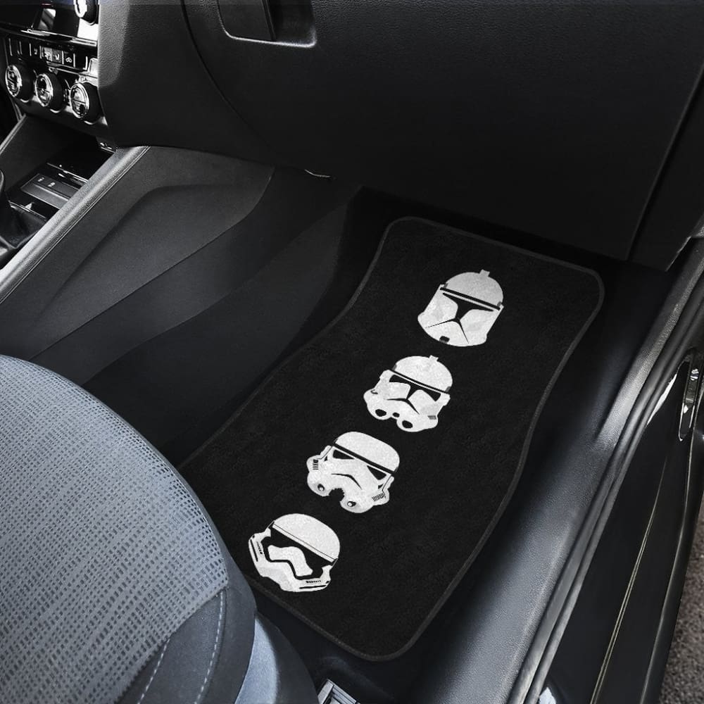 Stormstrooper Heads Star War Car Floor Mats