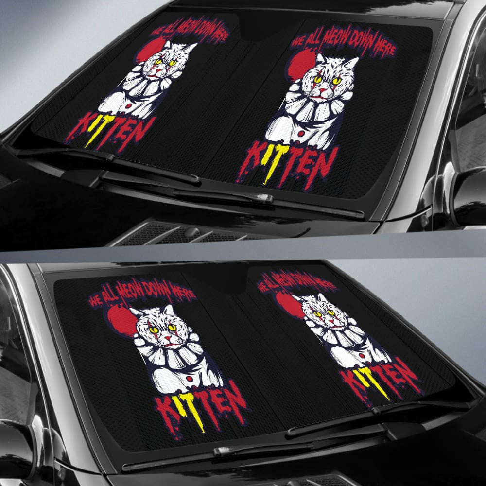 Pennywise We All Meow Down Here KITten Car Auto Sun Shades