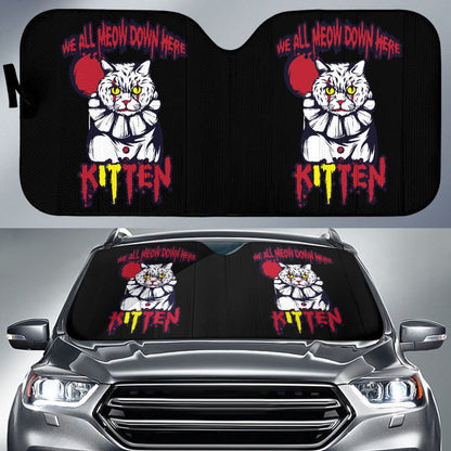 Pennywise We All Meow Down Here KITten Car Auto Sun Shades