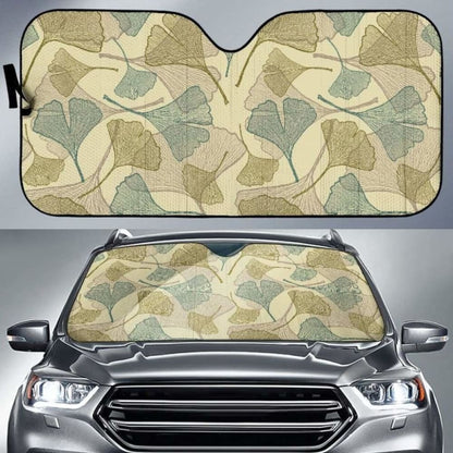 Ginkgo Leaves Design Pattern Car Auto Sun Shades