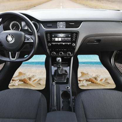Beautiful Beach Car Floor Mats With Sea Shell