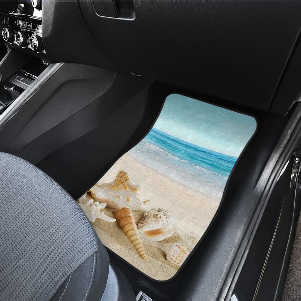 Beautiful Beach Car Floor Mats With Sea Shell
