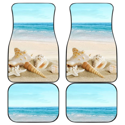 Beautiful Beach Car Floor Mats With Sea Shell