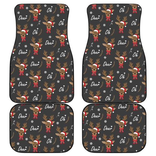 Oh Reindeer My Lovely Christmas Car Floor Mats