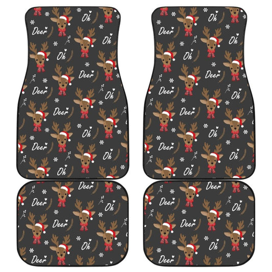 Oh Reindeer My Lovely Christmas Car Floor Mats