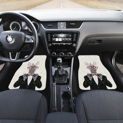 Gentle-zebra Ready For Party Car Floor Mats