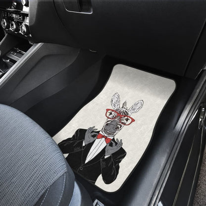 Gentle-zebra Ready For Party Car Floor Mats
