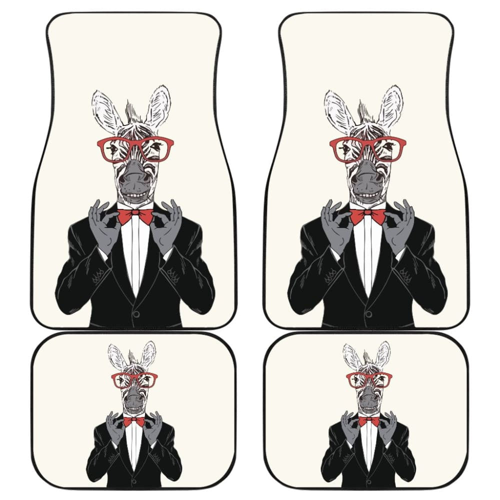 Gentle-zebra Ready For Party Car Floor Mats