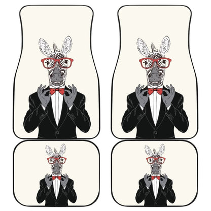 Gentle-zebra Ready For Party Car Floor Mats