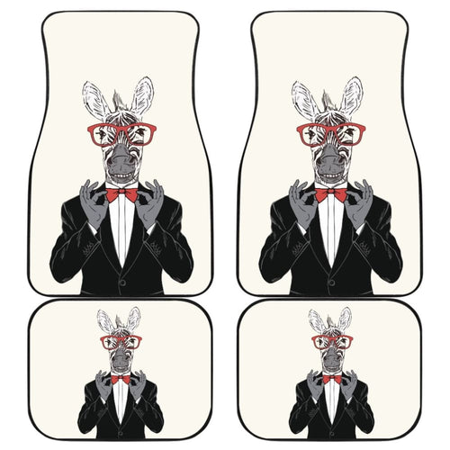 Gentle-zebra Ready For Party Car Floor Mats