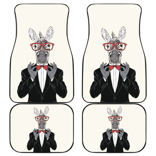Gentle-zebra Ready For Party Car Floor Mats