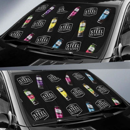 Steel Reserve Car Sun Shade Auto Sun Visor For Beer Lover