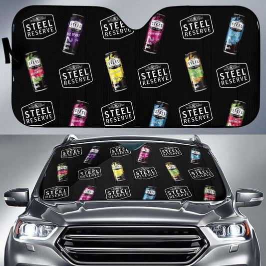 Steel Reserve Car Sun Shade Auto Sun Visor For Beer Lover