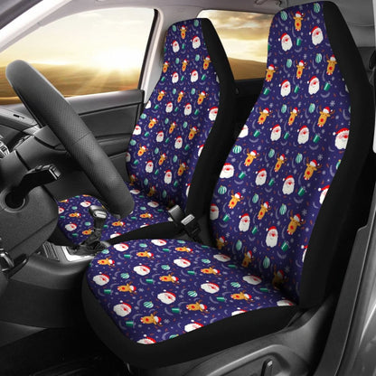 Christmas Santa Claus Reindeer Car Seat Covers