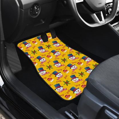 Snowman Pattern Car Floor Mats Car Decoration