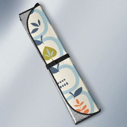 Apples Leaves Pattern Car Auto Sun Shades