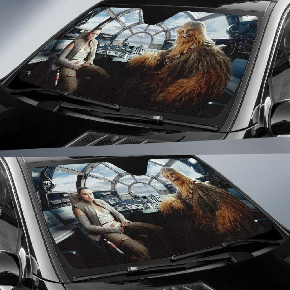 Star Wars The Last Jedi Chewbacca Auto Sun Shades