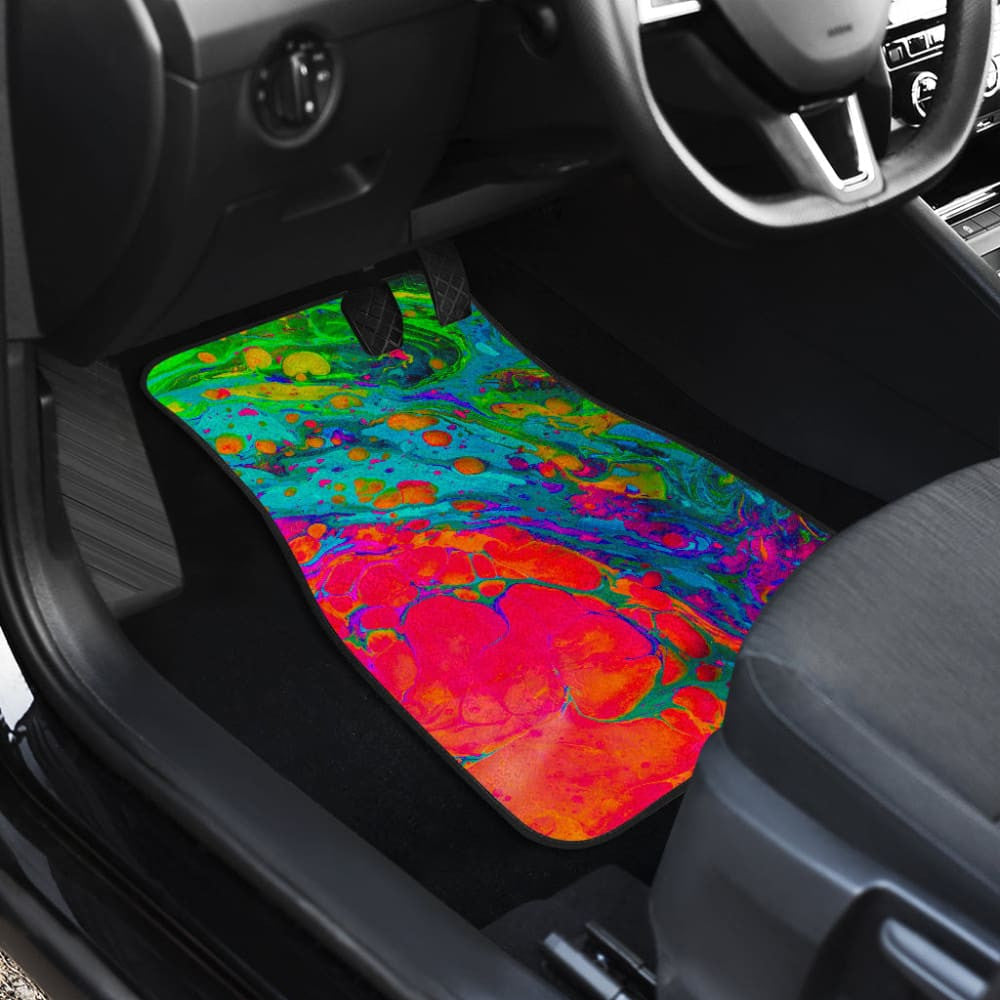 Psychedelic Space Car Mat