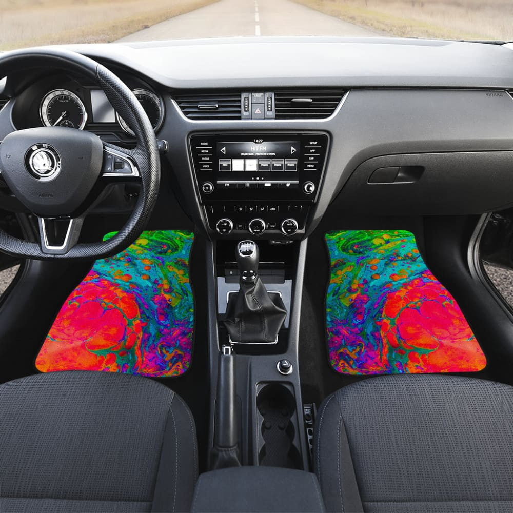 Psychedelic Space Car Mat