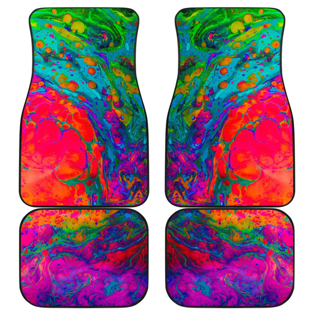 Psychedelic Space Car Mat