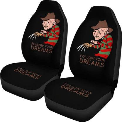 Freddy Krueger Follow Your Dreams Car Seat Covers